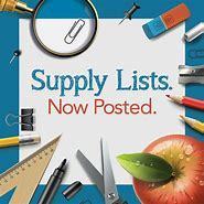 Elementary and Middle Supply Lists Posted