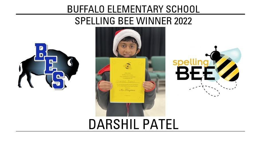 Darshil Patel BES Spelling Winner 2022