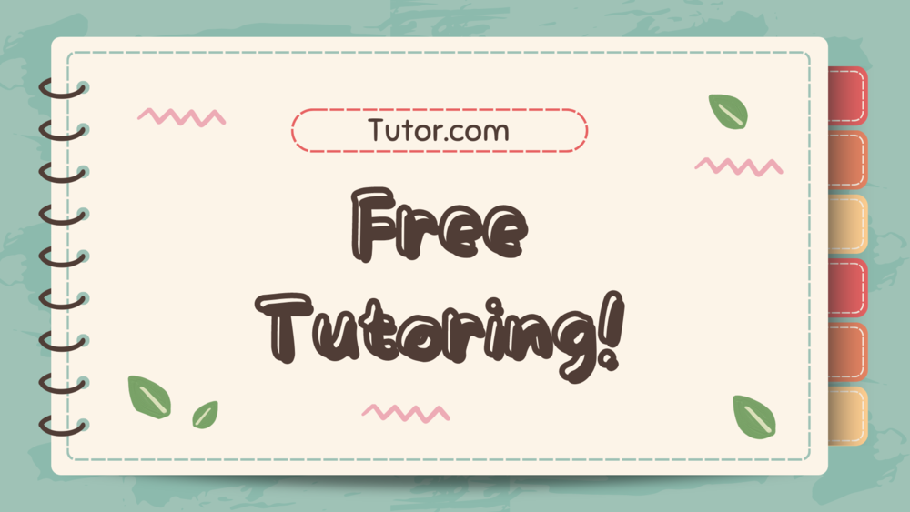 Free tutoring available for students via tutor.com